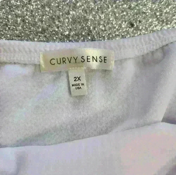 PLUS SIZE ANDREA CROP TOP AND FLARE PANTS SET -  WHITE SIZE 2X NWOT - Picture 8 of 12